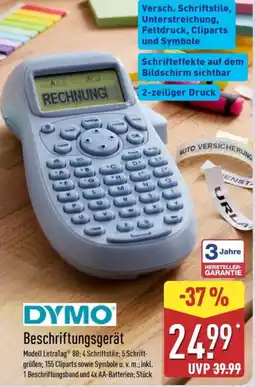 Aldi Nord DYMO Beschriftungsgerät Angebot