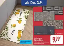 Aldi Nord HOME CREATION Küchenläufer Angebot