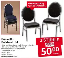Selgros Bankett-Polsterstuhl Angebot