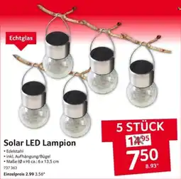 Selgros Solar LED Lampion Angebot