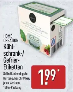 Aldi Nord HOME CREATION Kühl-schrank-/Gefrier-Etiketten Angebot