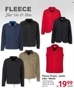 Selgros Fleece-Troyer, -Jacke oder -Weste Angebot