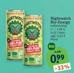 tegut Nightwatch Bio-Energy Angebot