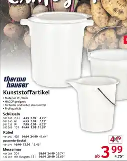 Selgros thermo hauser Kunststoffartikel Angebot
