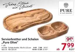 Selgros Servierbretter und Schalen „Pure Olive“ Angebot
