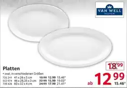 Selgros Platten VAN WELL DESIGN Angebot