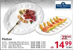Selgros Platten VAN WELL DESIGN Angebot