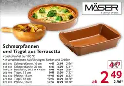 Selgros Schmorpfannen und Tiegel aus Terracotta Angebot