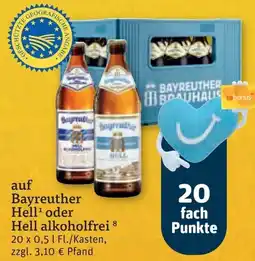 tegut auf Bayreuther Hell oder Hell alkoholfrei Angebot