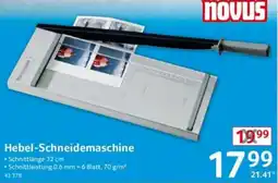 Selgros novus Hebel-Schneidemaschine Angebot