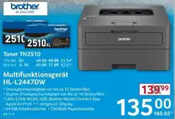 Selgros Multifunktionsgerät HL-L2447DW Angebot