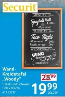 Selgros Wand-Kreidetafel „Woody“ Angebot