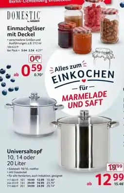 Selgros Einmachgläser mit Deckel Angebot
