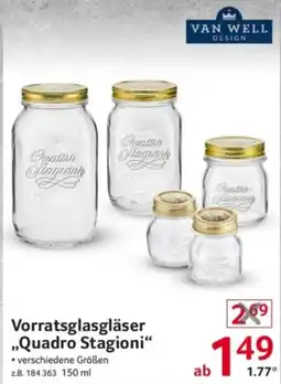 Selgros Vorratsglasgläser "Quadro Stagioni" Angebot