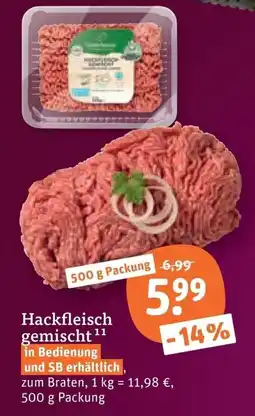 tegut Hackfleisch gemischt Angebot