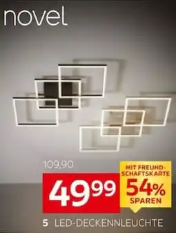 XXXLutz novel 5 LED-DECKENLEUCHTE Angebot