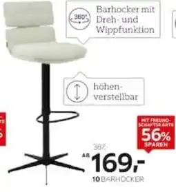 XXXLutz Barhocker mit Dreh- und Wippfunktion Angebot