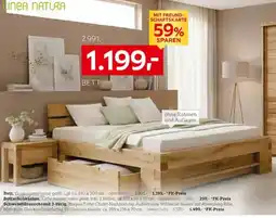 XXXLutz Linea Natur Bett Angebot