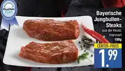 E-Center Bayerische Jungbullen- Steaks Angebot