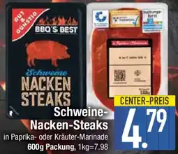 E-Center GUT& GUNSTIG Schweine- Nacken-Steaks Angebot