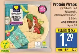 E-Center EDEKA Herzstücke Protein Wraps Angebot