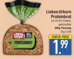 E-Center Lieken Urkorn Proteinbrot Angebot