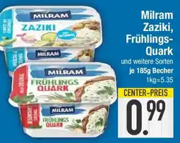 E-Center Milram Zaziki, Frühlings- Quark Angebot