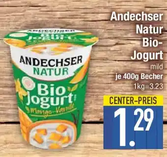 E-Center Andechser Natur Bio- Jogurt Angebot