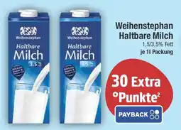 E-Center Weihenstephan Haltbare Milch Angebot