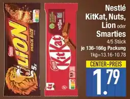 E-Center Nestlé KitKat, Nuts, Lion oder Smarties Angebot