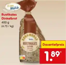 Netto Marken-Discount Korn Mühle Rustikales Dinkelbrot Angebot