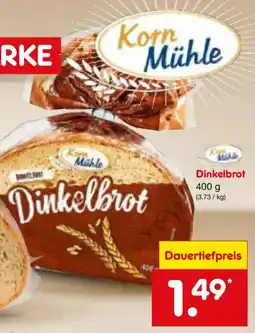 Netto Marken-Discount Korn Mühle Dinkelbrot Angebot