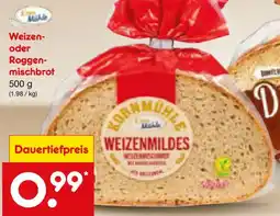 Netto Marken-Discount Korn Mühle Weizen- oder Roggenmischbrot Angebot