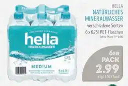Edeka Struve hella NATÜRLICHES MINERALWASSER Angebot