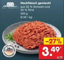 Netto Marken-Discount Hackfleisch gemischt GUT PONHOLZ Angebot