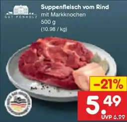 Netto Marken-Discount Suppenfleisch vom Rind mit Markknochen Angebot