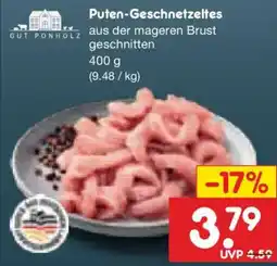 Netto Marken-Discount GUT PONHOLZ Puten-Geschnetzeltes Angebot