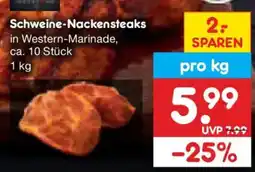 Netto Marken-Discount Schweine-Nackensteaks in Western-Marina Angebot