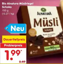 Netto Marken-Discount Alnatura Müsliriegel Schoko Angebot