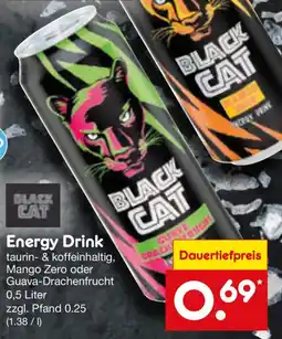 Netto Marken-Discount Black Cat Energy Drink Angebot