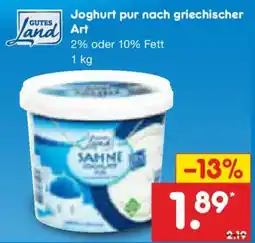 Netto Marken-Discount GUTES Land Joghurt pur nach griechischer Art Angebot