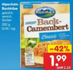 Netto Marken-Discount Alpenhain Back-Camembert Classic Angebot
