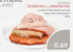 Edeka Struve GUTFLEISCH RÜCKENSTEAK oder MINUTENSTEAK Angebot