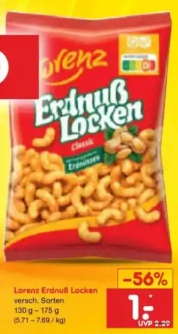 Netto Marken-Discount Lorenz Erdnuß Locken Classic Angebot