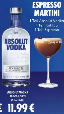 Edeka Struve Absolut Vodka Angebot