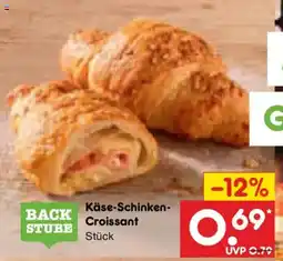Netto Marken-Discount BACKSTUBE Käse-Schinken-Croissant Angebot