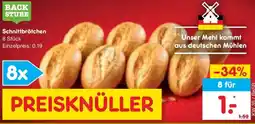 Netto Marken-Discount BACKSTUBE Schnittbrötchen Angebot