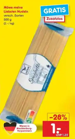 Netto Marken-Discount Möwe meine Liebsten Nudeln Angebot