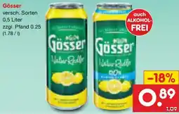 Netto Marken-Discount Gösser Natur-Radler Angebot
