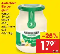 Netto Marken-Discount Andechser Bio Joghurt Angebot